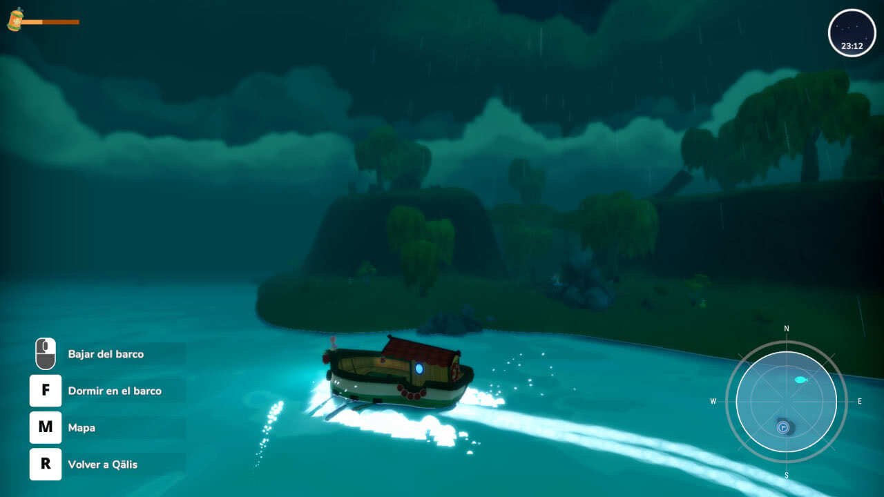 Summer in Mara barco navegando de noche