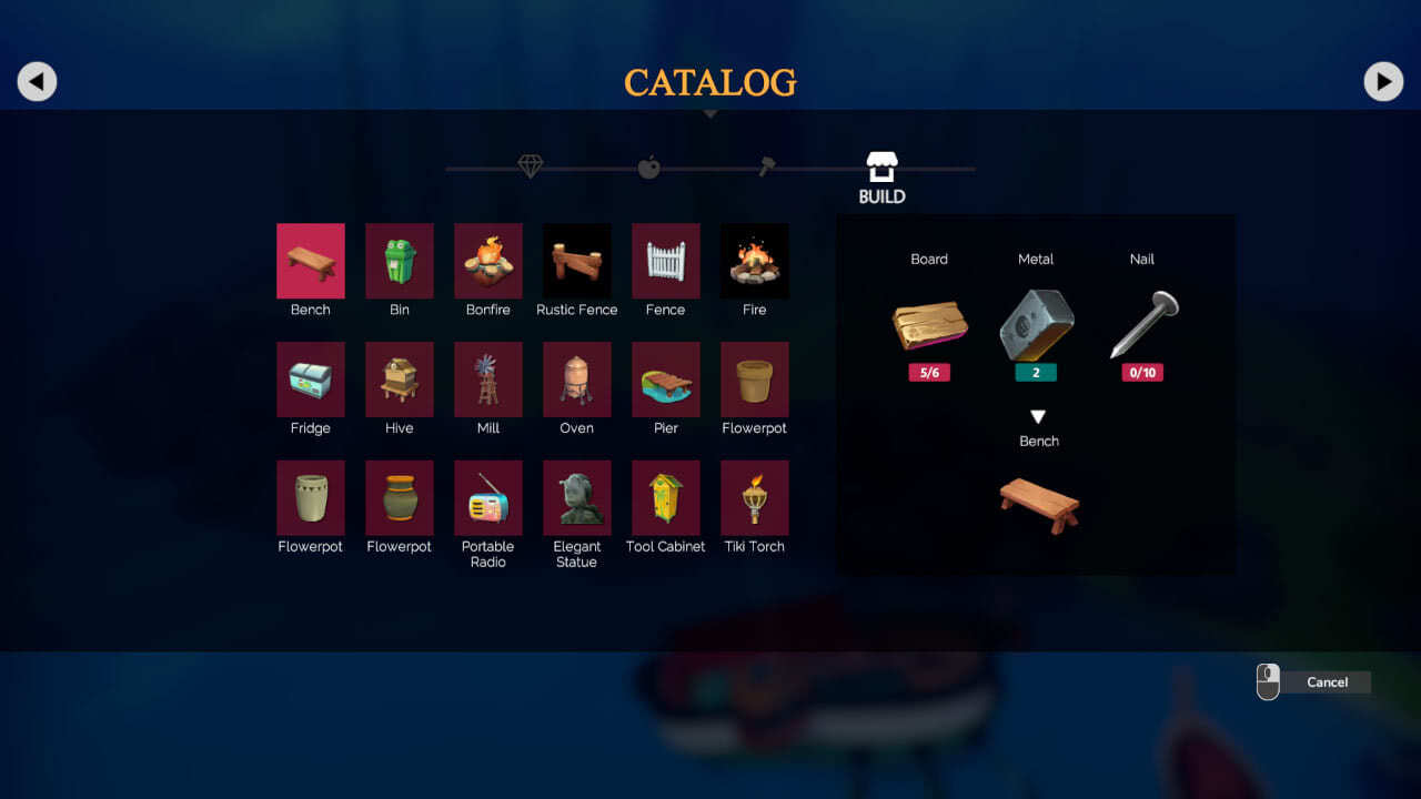 Summer in mara catálogo de objetos