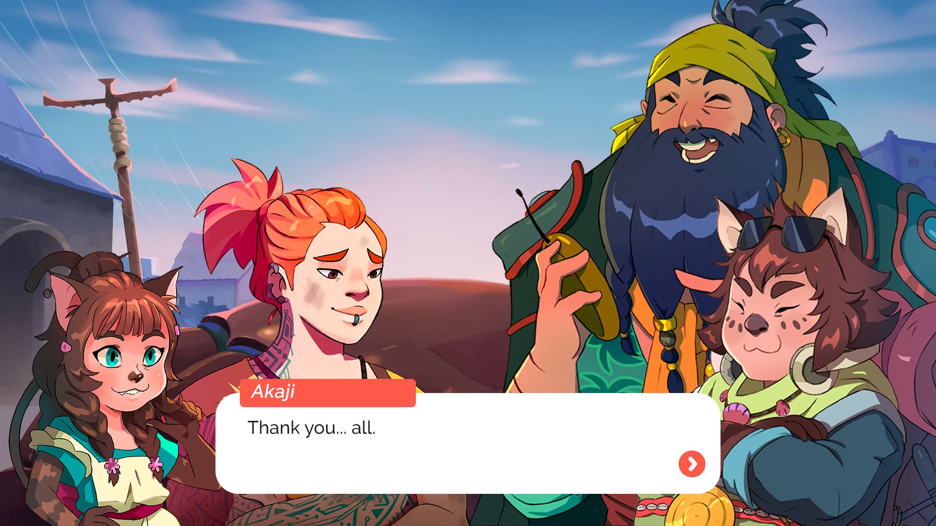 Summer in mara screenshot gameplay diaologos personajes